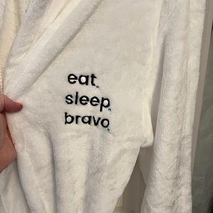Eat Sleep Bravo terry bathrobe - brand-new.